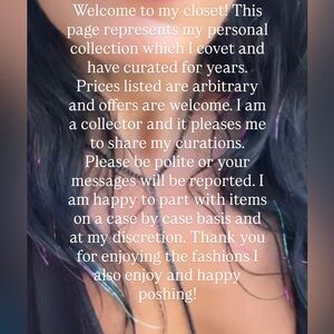 Welcome to my closet!